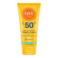 DAX SUN Emulsja ochronna do twarzy i ciała SPF50 D-Pantenol, 50 ml