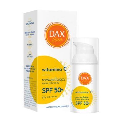 Dax Sun Rozświetlający krem ochronny z witaminą C SPF 50+, 30 ml