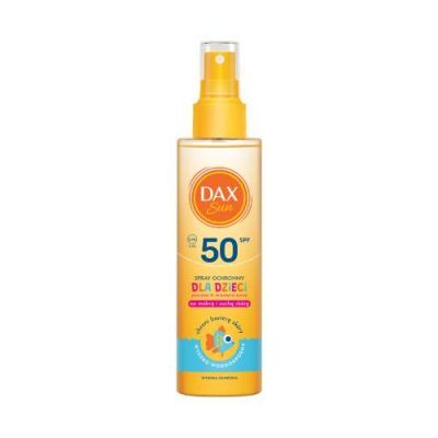 Dax Sun Spray ochronny dla dzieci na mokrą i suchą skórę SPF 50, 150 ml