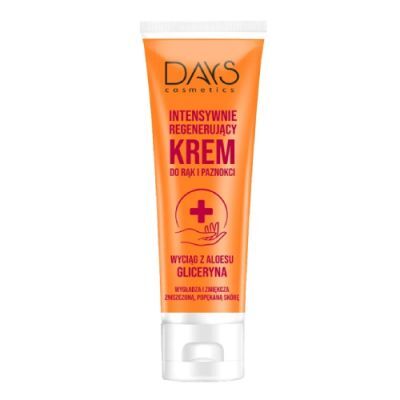 Days Cosmetics Intensywnie regenerujący krem do rąk i paznokci z aloesem, 125 ml
