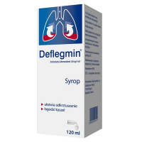 DEFLEGMIN 30 mg/5ml syrop 120 ml  DATA WAŻNOŚCI 30.04.2022