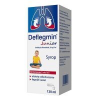 Deflegmin Junior syrop 15mg/5 ml, 120ml  KRÓTKA DATA 28.02.2025