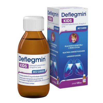 Deflegmin Kids syrop 15mg/5 ml, 120 ml