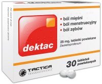 DEKTAC 25 mg 30 tabletek powlekanych