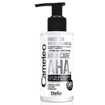 DELIA Cameleo Hair Care AHA Odżywcza emulsja kwasowa do włosów słabych i łamliwych, 150ml