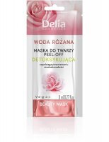 DELIA COSMETICS BEAUTY MASK Maska do twarzy peel-off detoksykująca z wodą różaną 8 ml