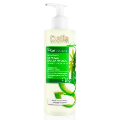 DELIA Plant Essence Regenerująca kremowa emulsja myjąca do twarzy i okolic oczu, 200 ml KRÓTKA DATA 30.11.2024