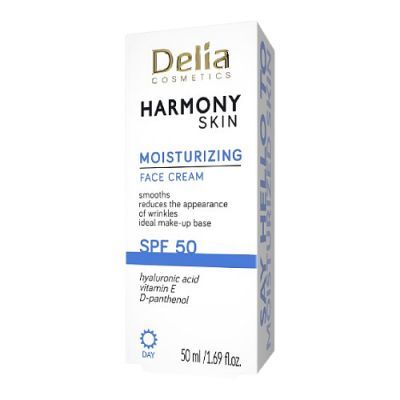 DELIA Harmony Skin Nawilżający krem do twarzy SPF 50, 50 ml