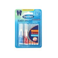 DENTEK Szczoteczki międzyzębowe Easy Brush rozmiar 1,2,3, 10szt.