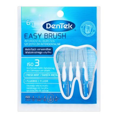 DENTEK Szczoteczki międzyzębowe Easy Brush rozmiar 3, 6szt.