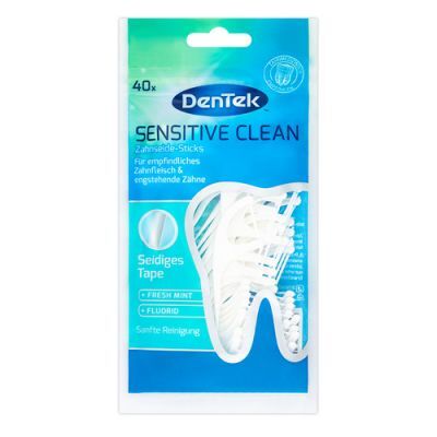 DENTEK Wykałaczki z nicią dentystyczną Sensitive Clean, 40szt.