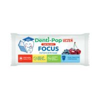 Denti-Pop Uczeń Focus lizak z witaminami o smaku wiśniowo-jagodowym, 1 szt.