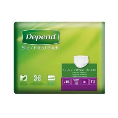 DEPEND SLIP Super Plus rozmiar XL Pieluchy dla dorosłych, 15szt.