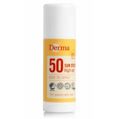 DERMA SUN Sztyft słoneczny SPF 50 hipoalergiczny certyfikowany 15 ml