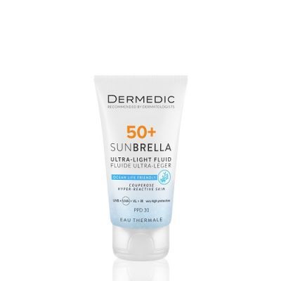 DERMEDIC SUNBRELLA Ultralekki krem ochronny SPF 50+ dla skóry naczyniowej i nadreaktywnej 40 ml