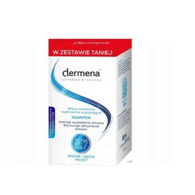 DERMENA Szampon hamujący wypadanie włosów, 2x200ml