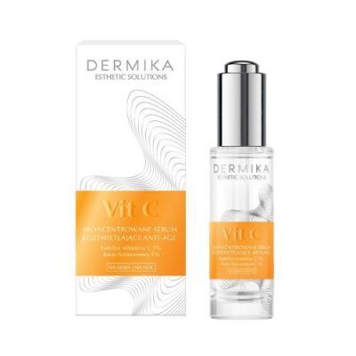 DERMIKA ESTHETIC SOLUTIONS Vitamin C Serum rozświetlające anti-age na dzień i na noc, 30 ml