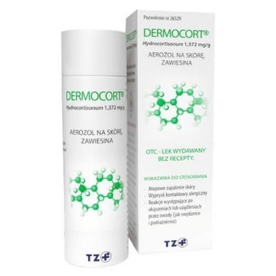Dermocort -  steryd w  aerozolu na skórę o działaniu przeciwalergicznym i przeciwzapalnym 30 ml  KRÓTKA DATA  28.02.2026