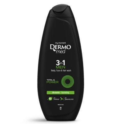 Dermomed Total Power Żel pod prysznic dla mężczyzn 3w1, 450 ml