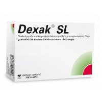 DEXAK SL 25 mg granulat do sporządzania roztworu doustnego 10 saszetek