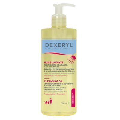 Dexeryl Łagodzący olejek do mycia, 500 ml