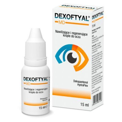 Dexoftyal MD Nawilżające i regenerujące krople do oczu, 15 ml
