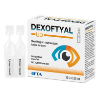 DEXOFTYAL UD regenerujące krople nawilżające do oczu 10 minimsów po 0,35 ml
