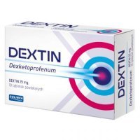 DEXTIN 25 mg 20 saszetek po 10 ml