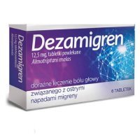Dezamigren 12,5 mg, 6 tabletek powlekanych