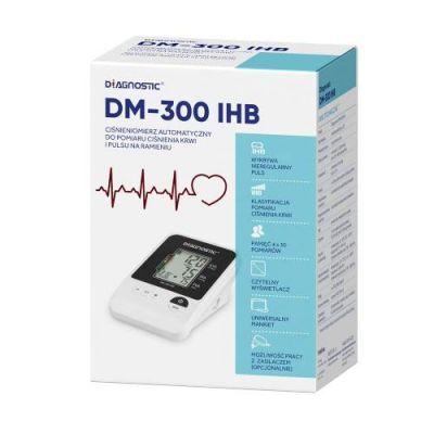 DIAGNOSTIC DM-300 IHB Ciśnieniomierz automatyczny naramienny z zasilaczem