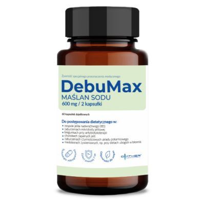 DIATHER DebuMax MAŚLAN SODU 600 mg, 60 kaps.