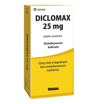 DICLOMAX 25 mg 20 tabletek