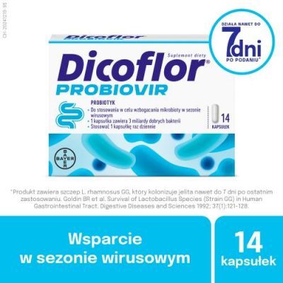 Dicoflor Probiovir probiotyk, 14 kaps.