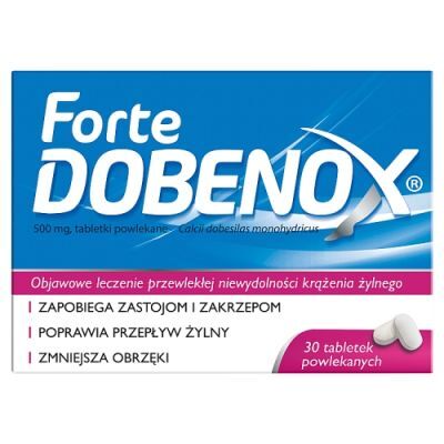 DOBENOX FORTE 500 mg 30 tabletek na żylaki na hemoroidy