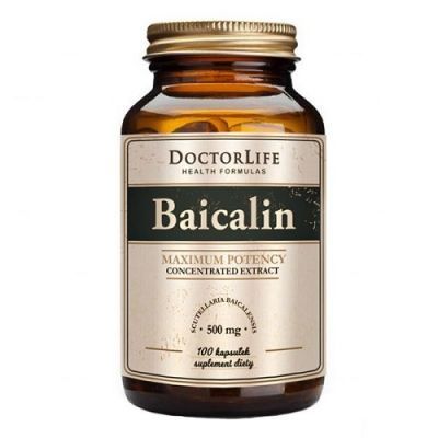 DOCTOR LIFE Baicalin Tarczyca Bajkalska ekstrakt 500 mg 100 kapsułek