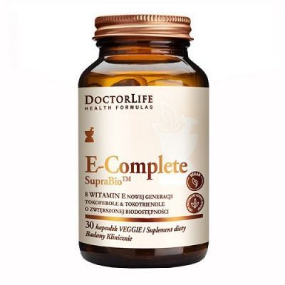 DOCTOR LIFE E-COMPLETE SupraBio tokotrienole i tokoferole 30kapsułek