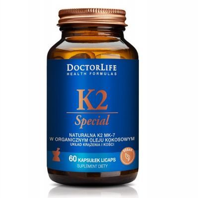 DOCTOR LIFE K2 Special 100 mcg w oleju kokosowym 60 kapsułek