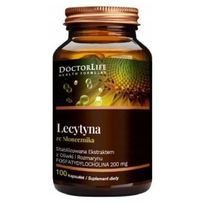 DOCTOR LIFE Lecytyna ze słonecznika, 100 kapsułek