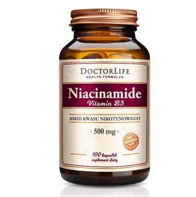 DOCTOR LIFE Niacinamide 500 mg 100 kapsułek