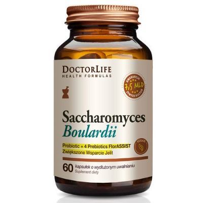 DOCTOR LIFE Saccharomyces boulardii 7,5mld + FloraProtect 60 kapsułek