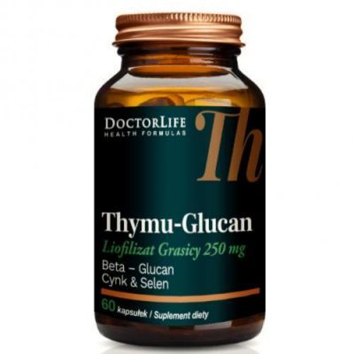 Doctor Life Thymu-Glucan Liofilizat grasicy, 60 kapsułek