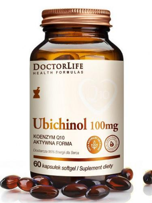 DOCTOR LIFE Ubichinol 100 mg Aktywna forma koenzymu Q10 60 kapsułek