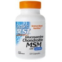 DOCTOR'S BEST Glucosamine Chondroitin MSM with OptiMSM (Glukozamina+Chondroityna+MSM) 120 kapsułek