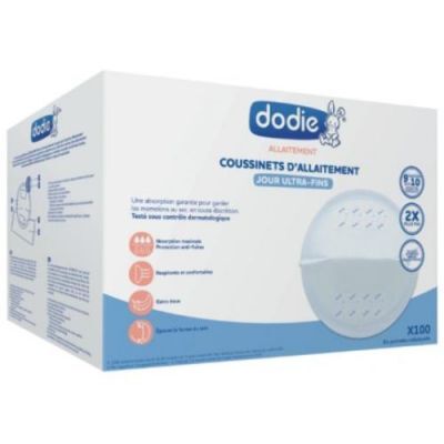Dodie Cienkie wkładki laktacyjne do biustonosza na dzień, 100szt.