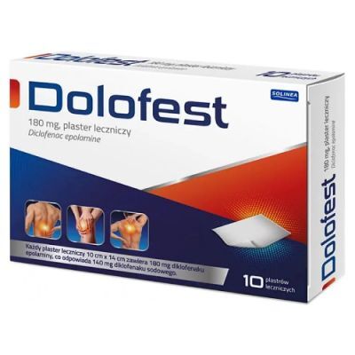 Dolofest 180 mg plaster leczniczy, 10 szt.
