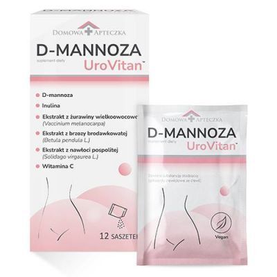 DOMOWA APTECZKA D-mannoza UroVitan, 12 sasz.