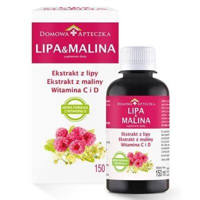 DOMOWA APTECZKA Ekstrakt Lipa & Malina, 150ml KRÓTKA DATA 31.08.2026