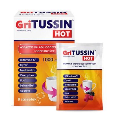 DOMOWA APTECZKA Gritusin Hot, 8 saszetek