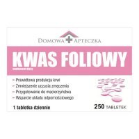 DOMOWA APTECZKA Kwas Foliowy 0,4mg, 250 tabletek