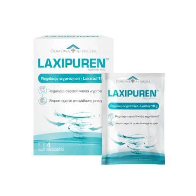 Domowa Apteczka Laxipuren Regulacja wypróźnień, 4 sasz. x 10 g